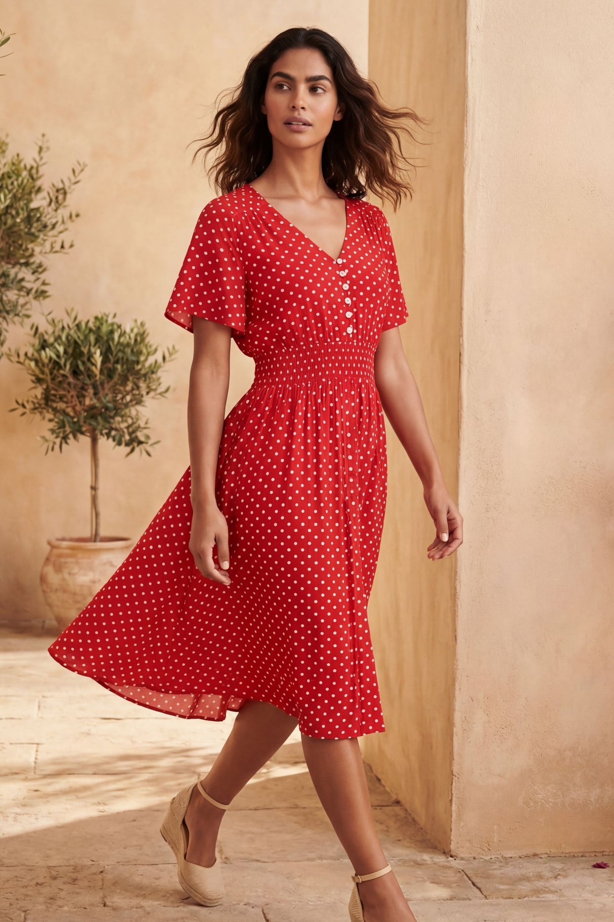 Antoinette Polka Dots Dress