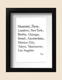 Art Print - Cities - Onze Montreal