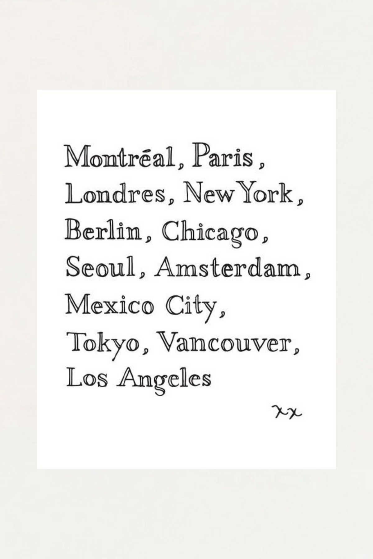 Art Print - Cities - Onze Montreal Default Title Onze Montreal