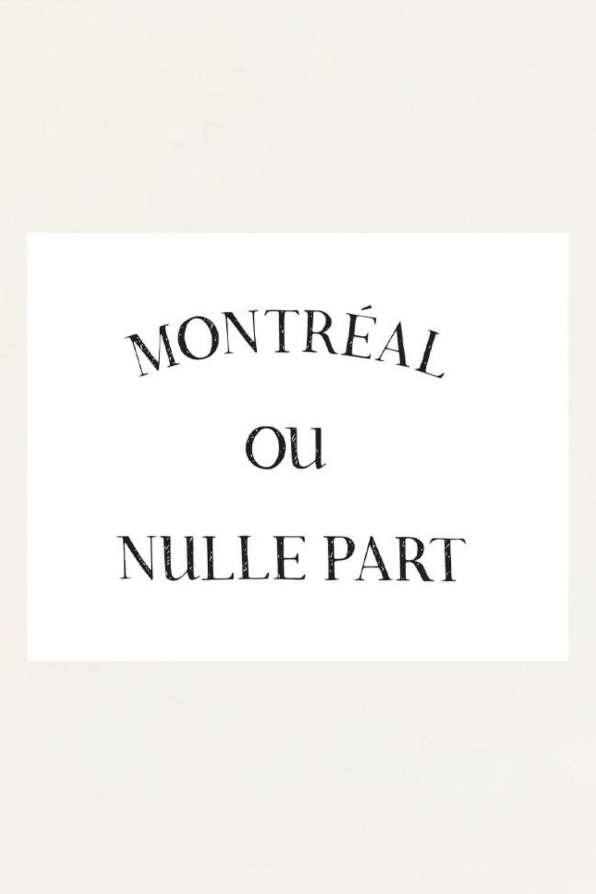 Art Print - MTL ou Nulle Part - Onze Montreal Default Title Onze Montreal