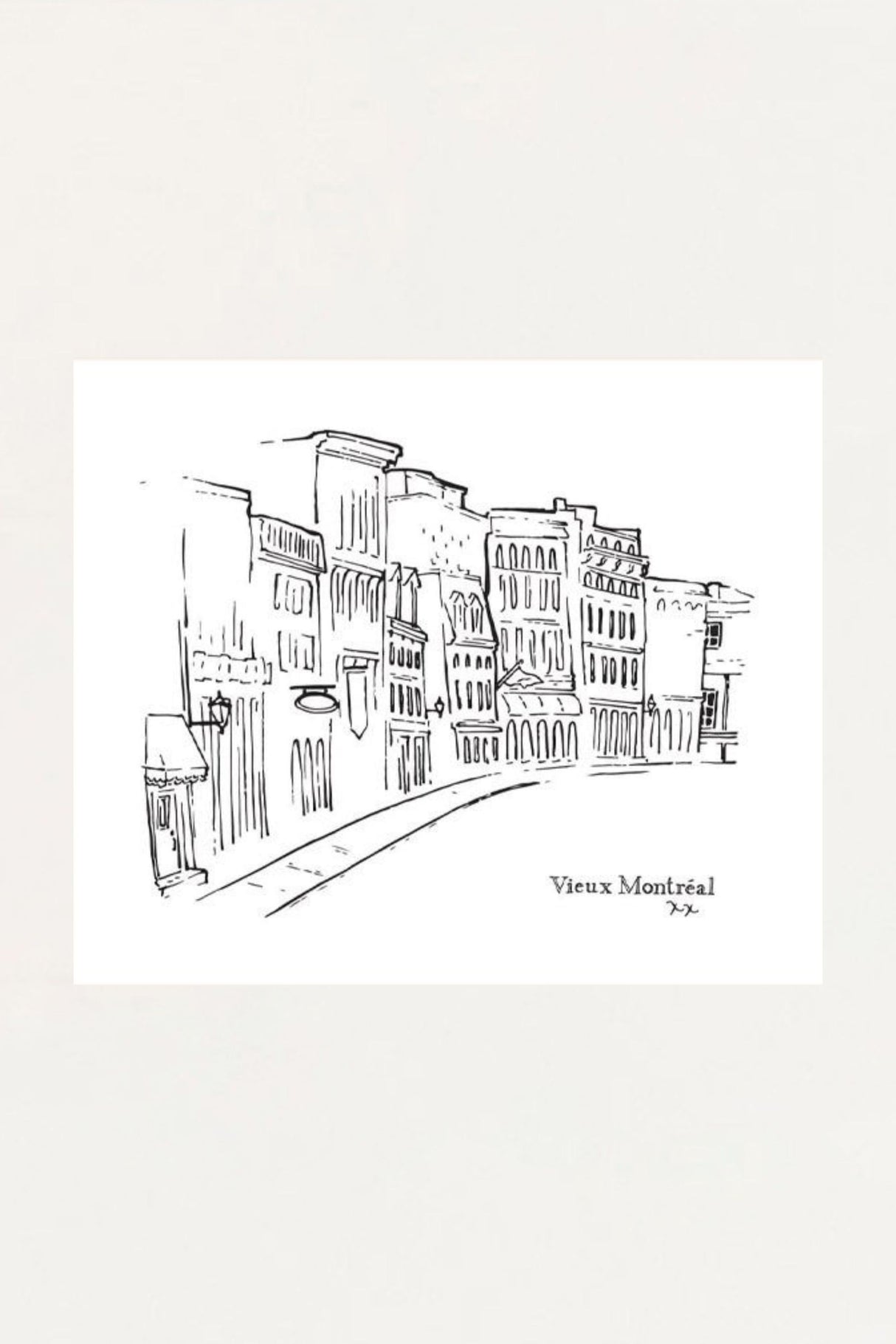 Art Print - Vieux Montreal - Onze Montreal Default Title Onze Montreal