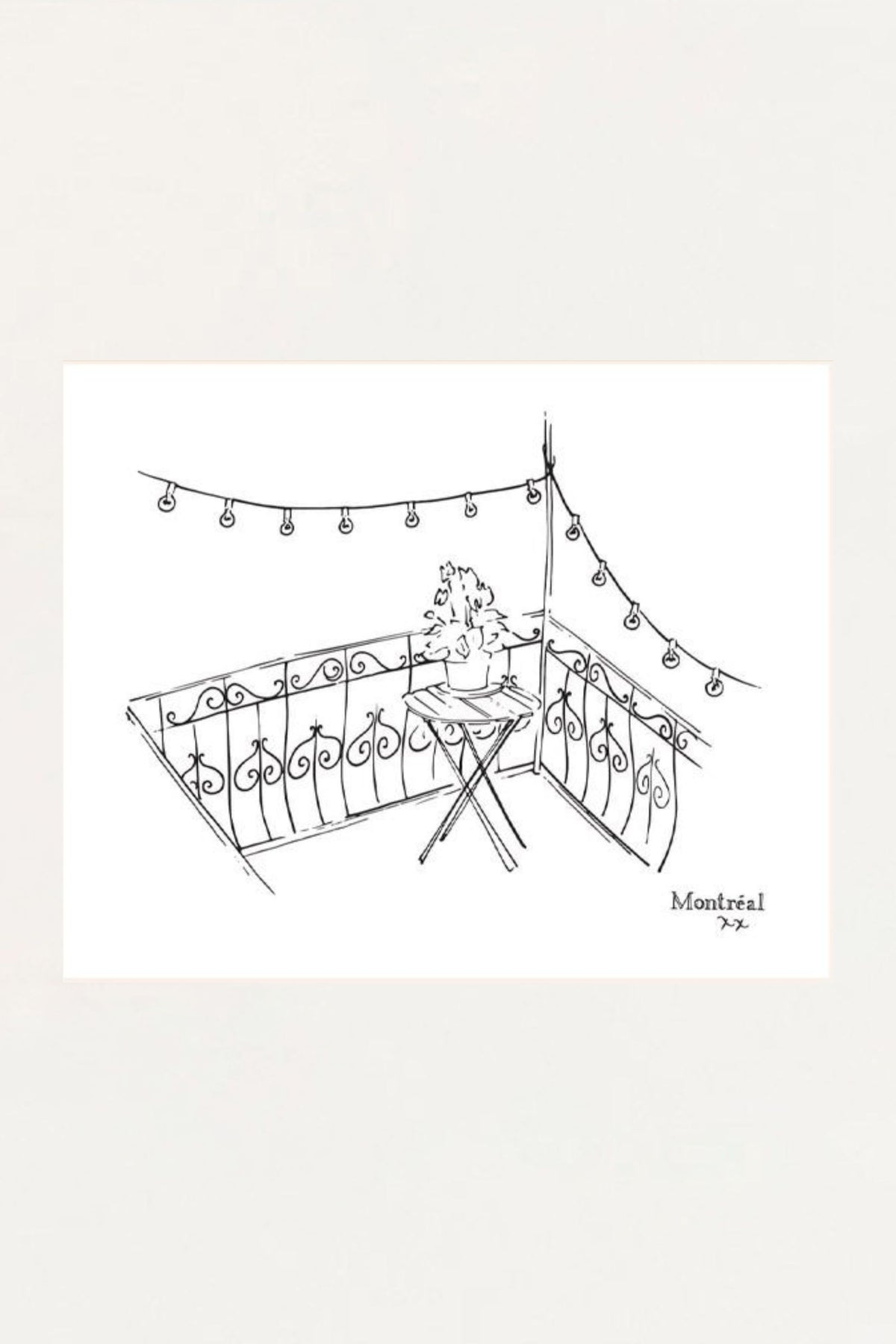 Art Print Balconville - Onze Montreal Default Title Onze Montreal