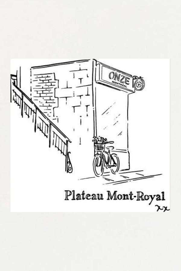 Art print- Plateau Mont-Royal - Onze Montreal Default Title Onze Montreal