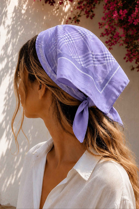 Plaid Print Bandana