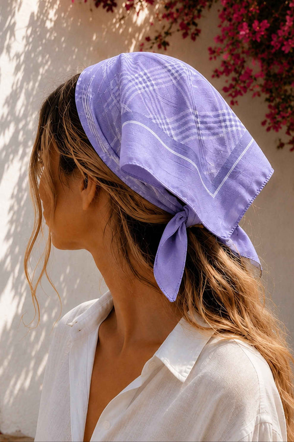 Plaid Print Bandana