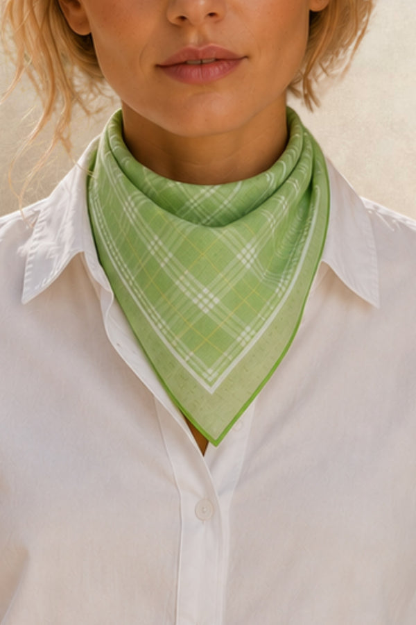 Plaid Print Bandana