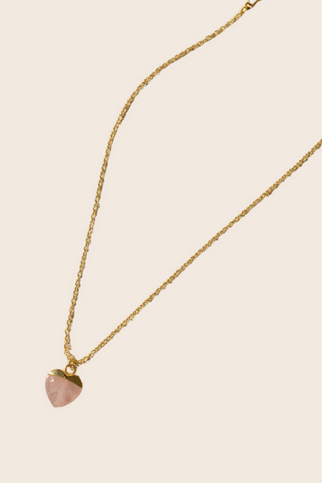 Pink Heart Pendant Necklace