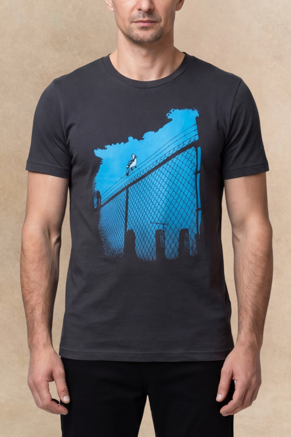 Blue Jay T-Shirt Homme Gris