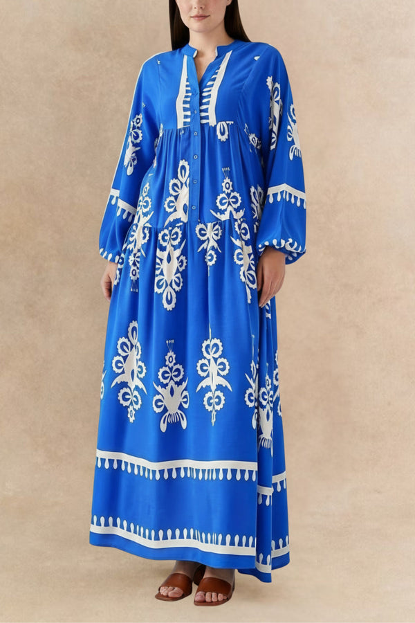 Ruth Robe Longue Bohème Manches Longues