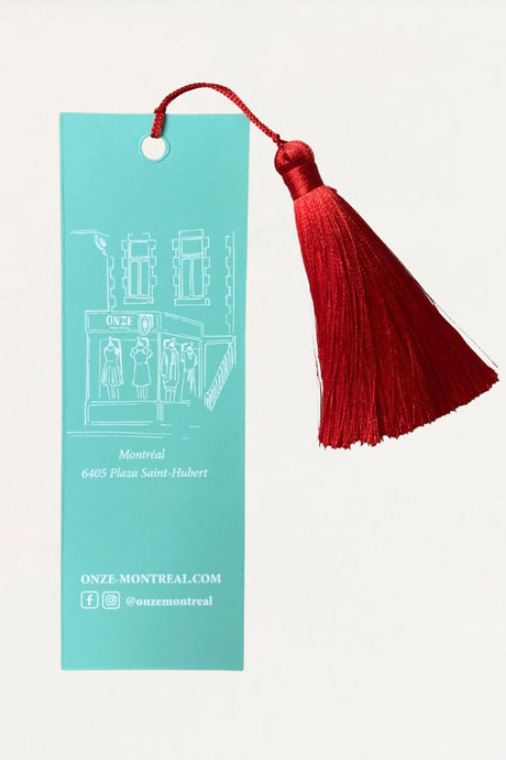 Bookmark AVENIR Red Tassel - Onze Montreal Default Title Onze Montreal