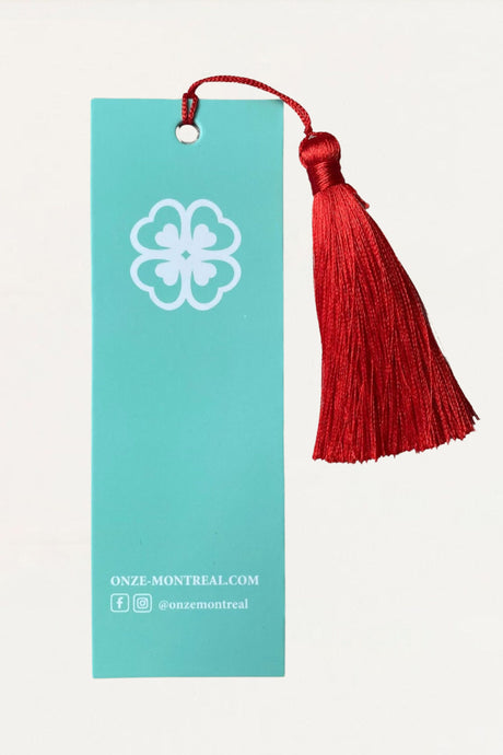 Bookmark AVENIR Red Tassel - Onze Montreal Default Title Onze Montreal