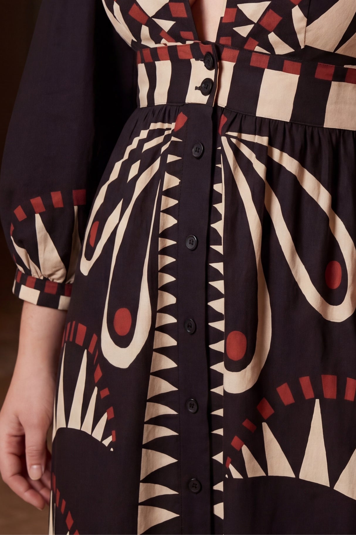 Brielle Full Size Geometric Dress Plus Size