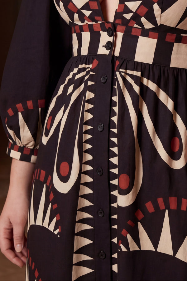 Brielle Full Size Geometric Dress Plus Size