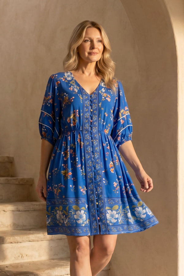 Robe bohème imprimée Brigitta