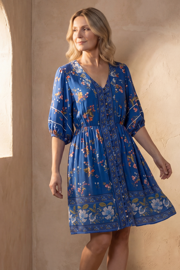 Robe bohème imprimée Brigitta