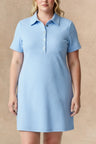 Button Front Short Sleeve Mini Dress