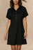 Aveline Button Front Short Sleeve Mini Dress