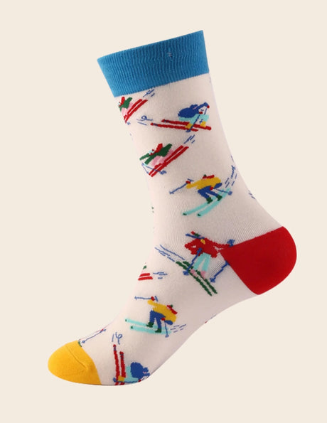 Socks Skiers White - Onze Montreal