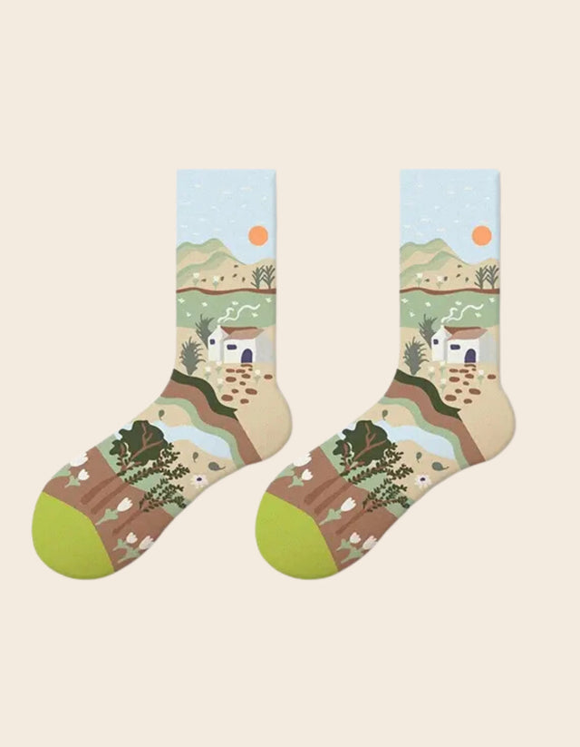 Socks House in Forest Print - Onze Montreal