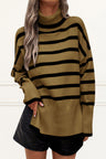 Cynthia Striped Turtleneck Sweater