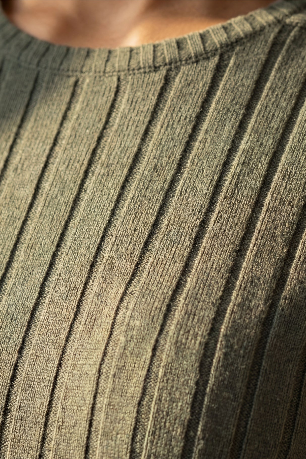 Robe trapèze en tricot côtelé Camila