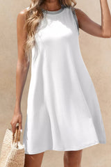 Carmen Sleeveless Casual Flowy Mini Dress