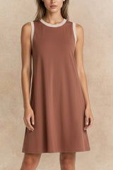 Carmen Sleeveless Casual Flowy Mini Dress