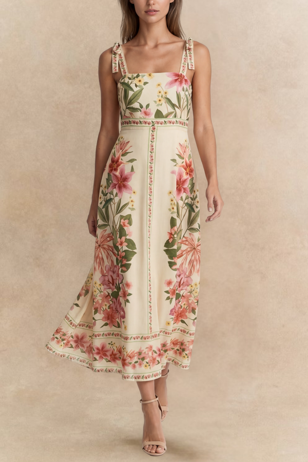 Carmina Floral Printed Maxi Dress