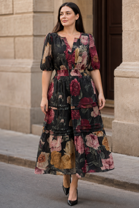 Catherine Floral Smocked Dress