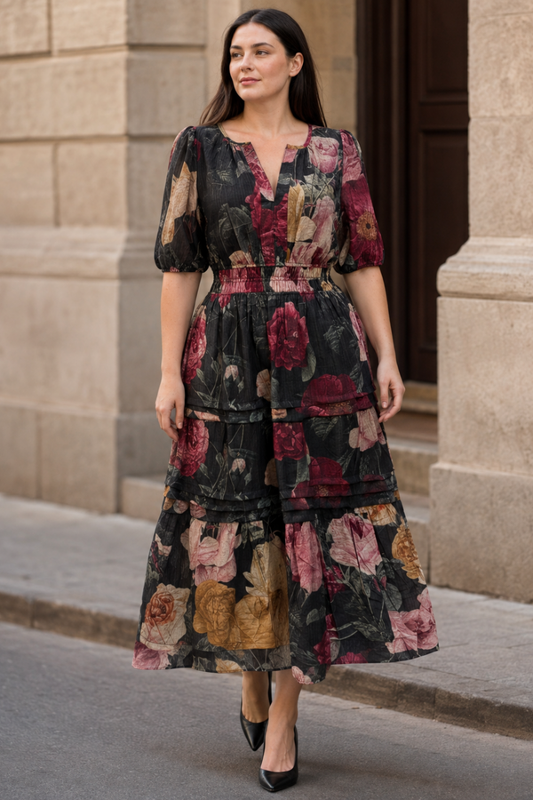 Catherine Floral Smocked Dress