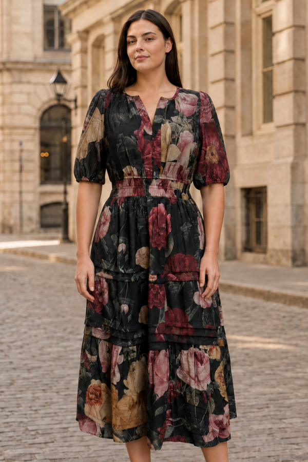 Catherine Floral Smocked Dress
