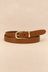 Black Slim Gold-Buckle Belt