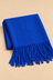 Sapphire Blue Fringe Scarf