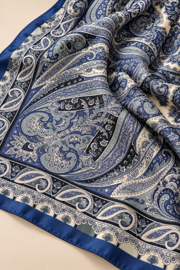 Foulard Carré Motif Floral 