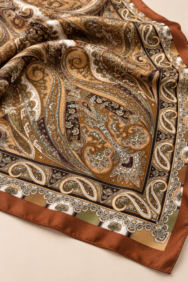 Foulard Carré Motif Floral 