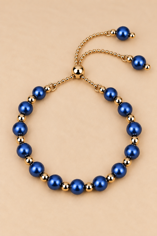 Bracelet coulissant à perles