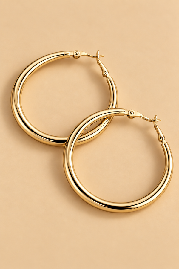 Open Circle Earrings