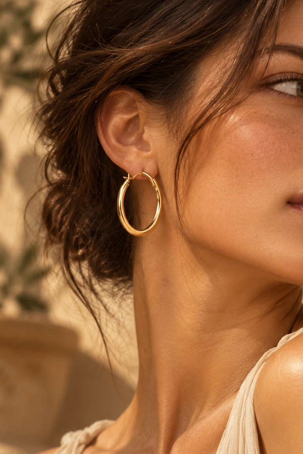 Open Circle Earrings