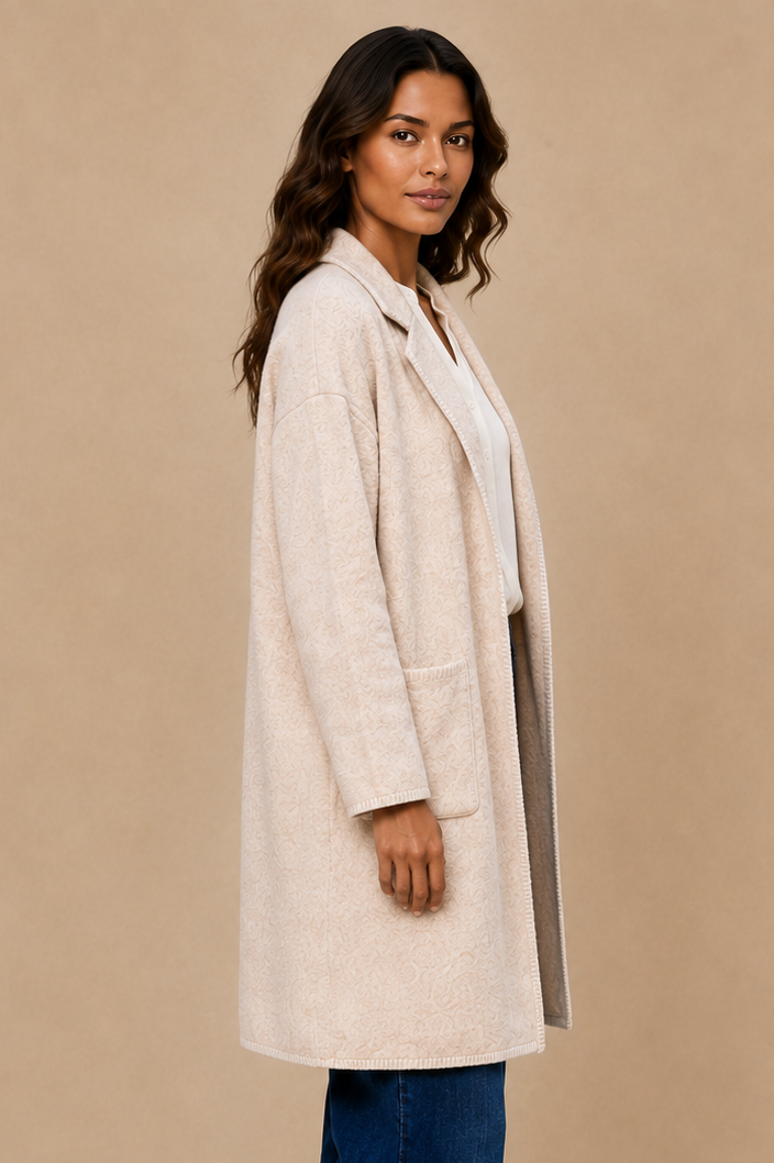 Solana Knit Cardigan Long Open-Front