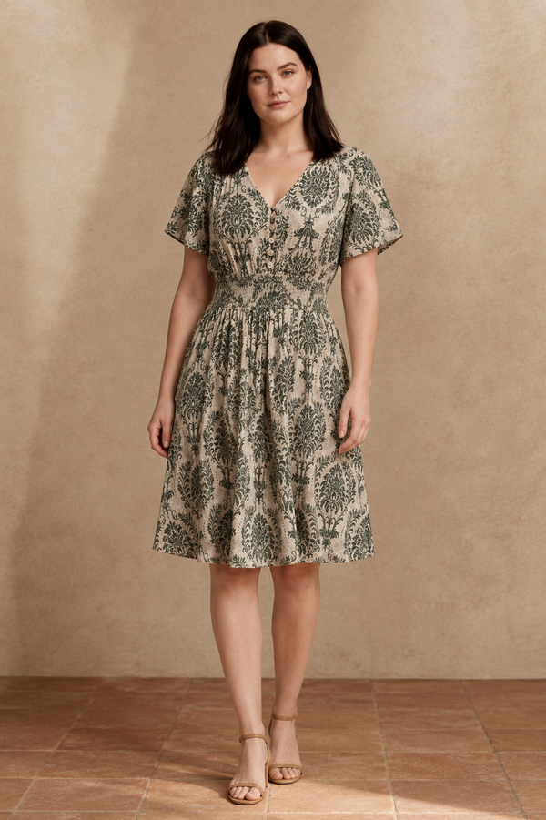 Lorie Floral Smocked Dress
