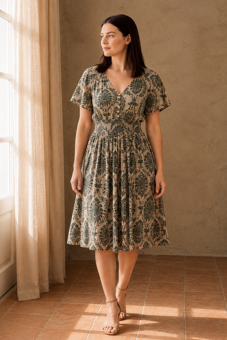 Lorie Floral Smocked Dress