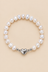 Pearl Heart Clasp Bracelet
