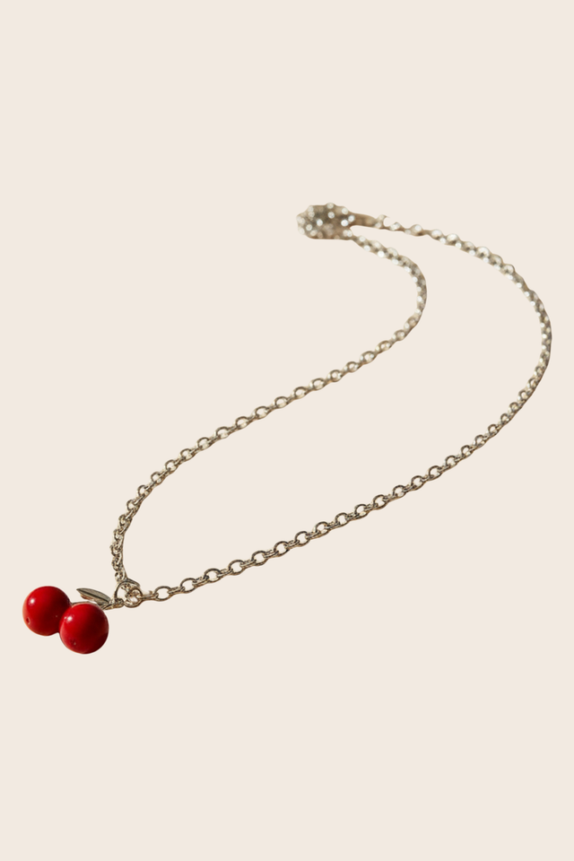 Cherry Pendant Chain Necklace