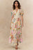 Chloe Robe Imprimé Floral Bordure Dentelle 