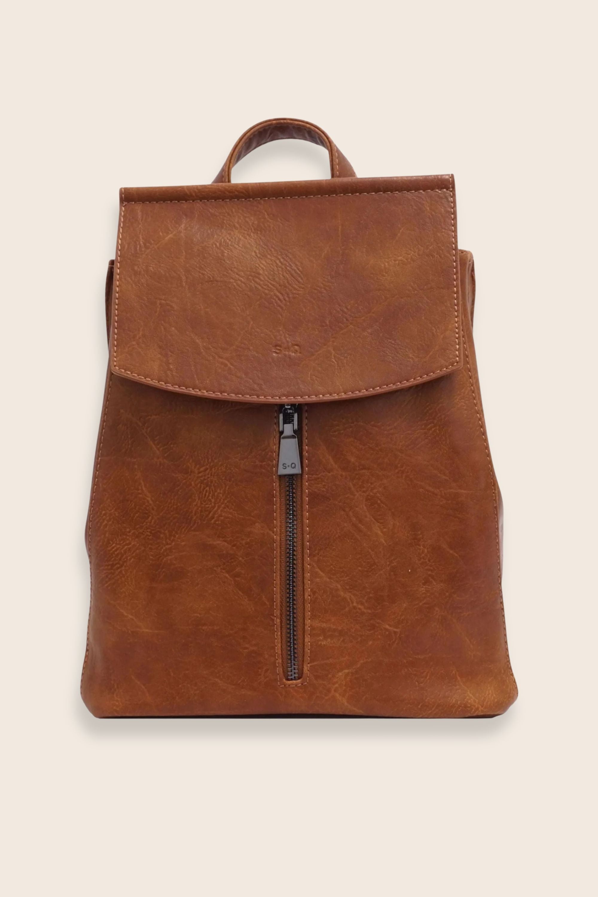 Chloé Vegan Leather Back Pack Black - Onze Montreal