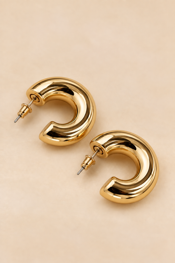 Petites Boucles D'Oreilles Sculptées