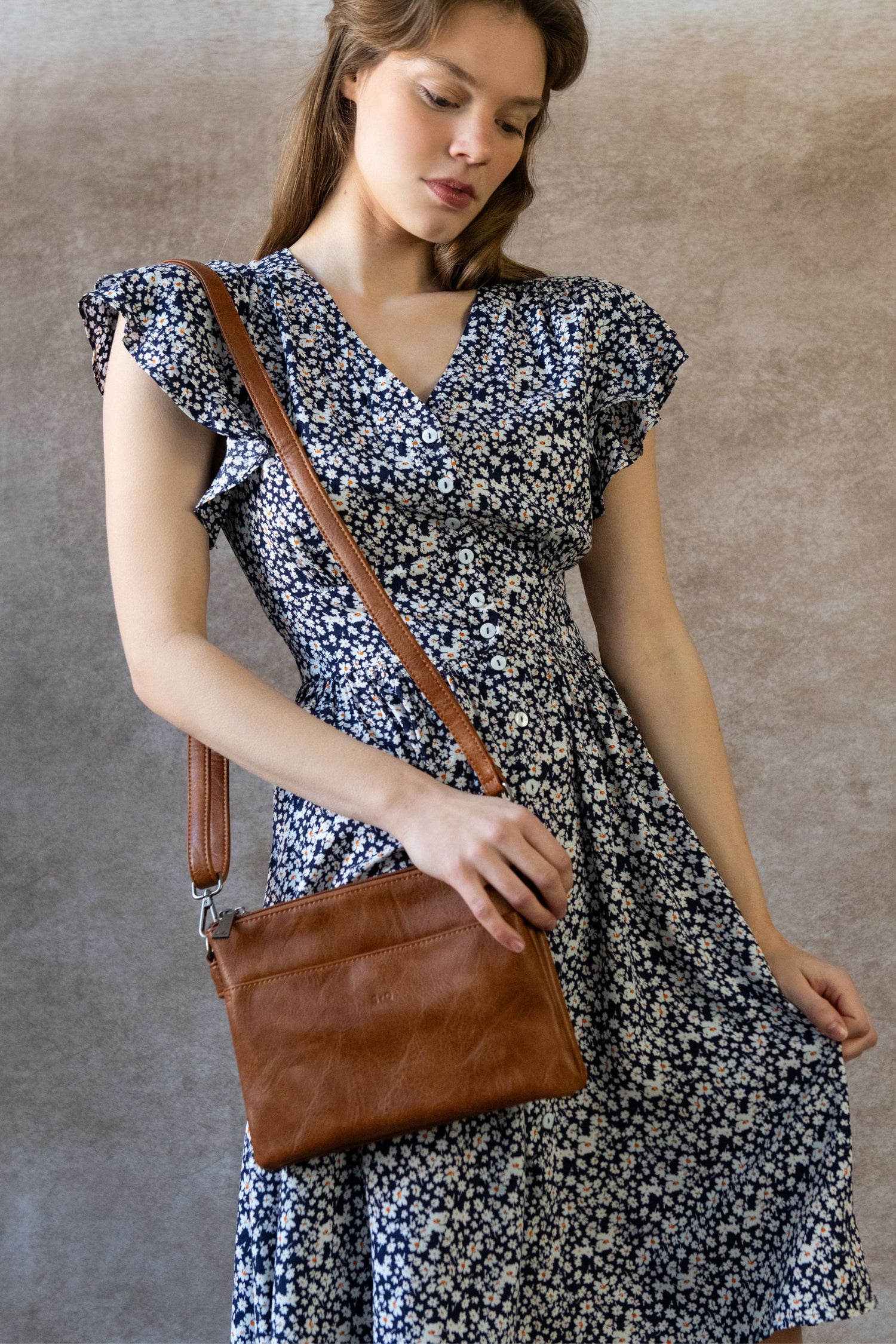 Solar Sac Cuir Vegan À Bandoulière