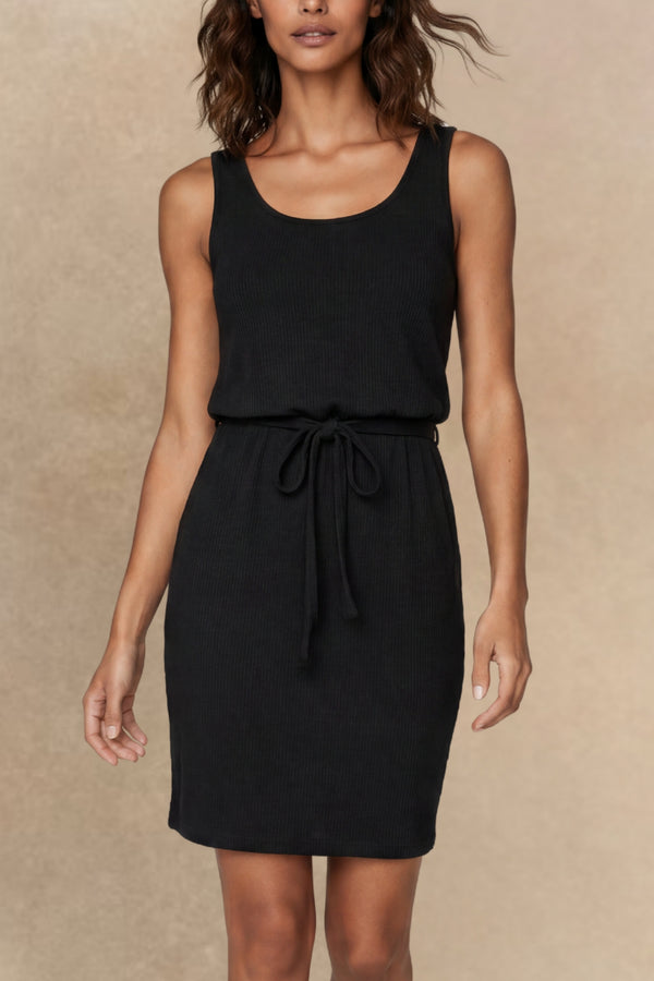 Clemence Robe Tricot Cordon Taille