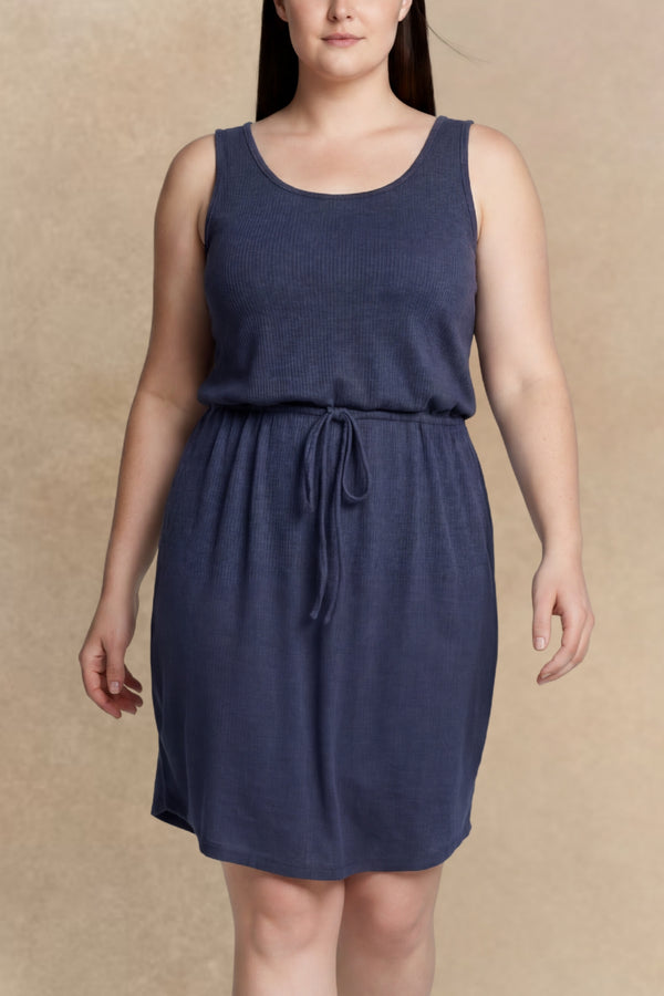 Clemence Robe Tricot Cordon Taille