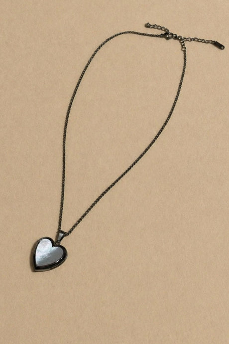 Collier Médaillon Cœur – Or & Argent